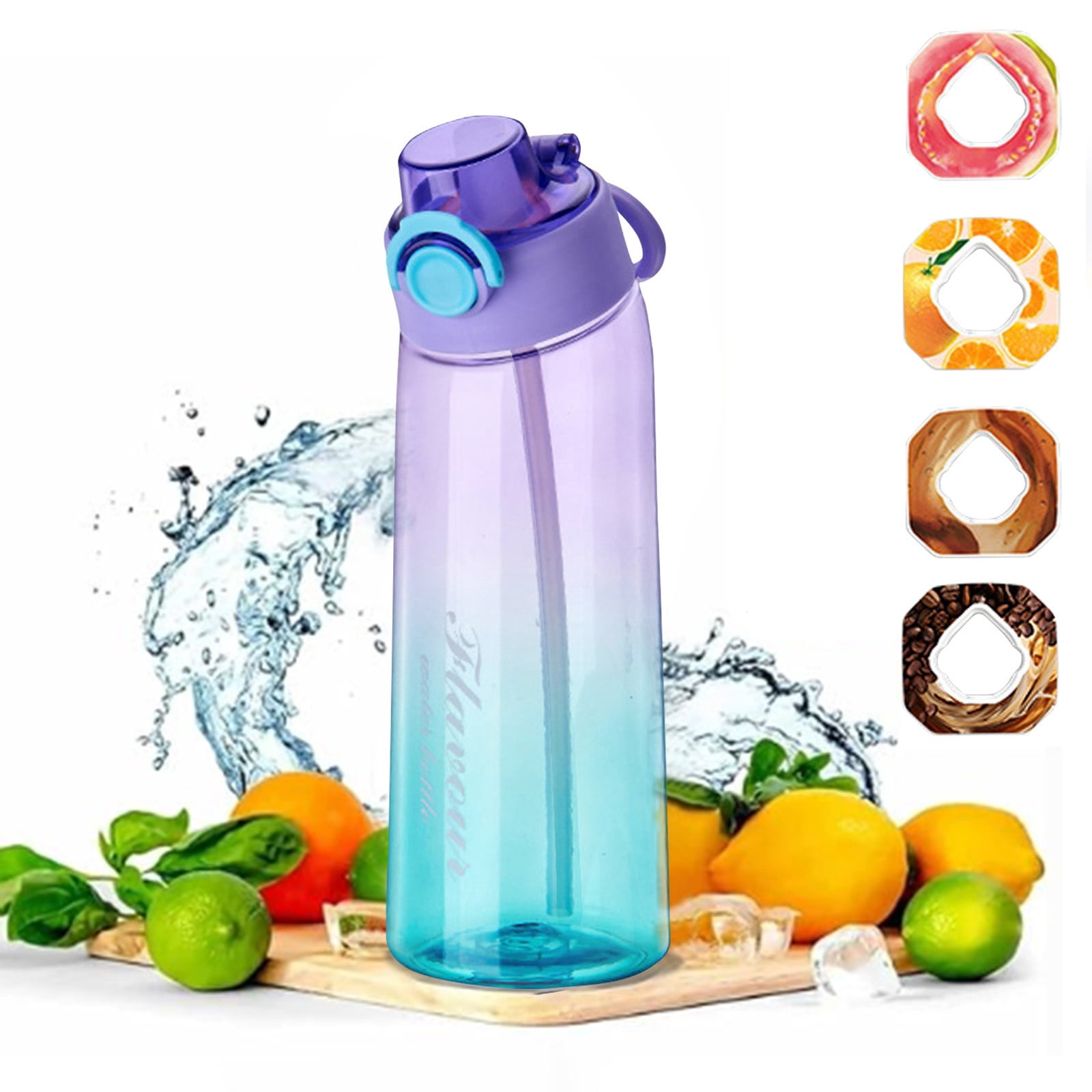 Air Up Water Bottle Air Up Air Up Bottle Water Bottle With 4 Pods, 900ML Fruit Water Bottle, 0% Sugar Water Cup, Sports Water Cup