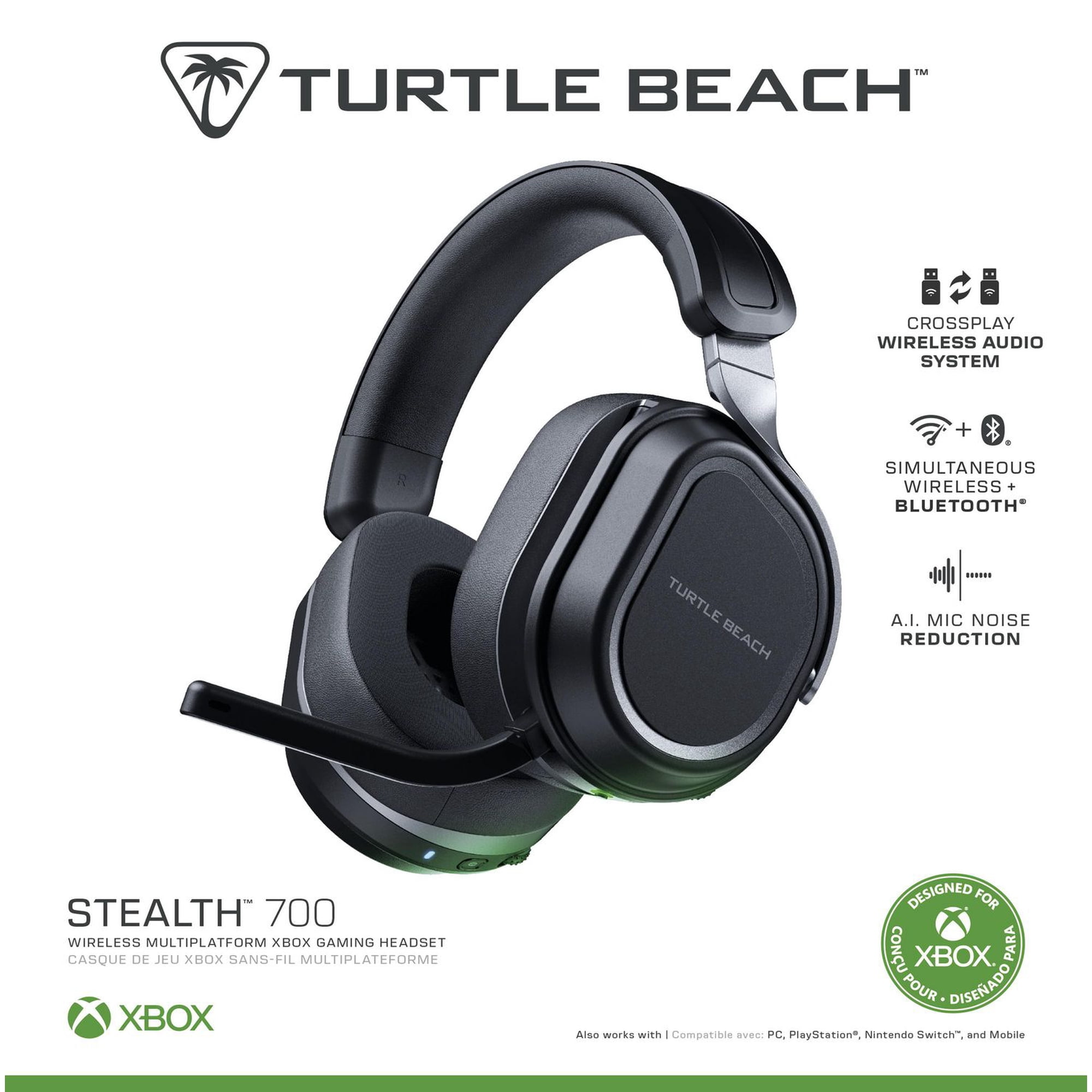 ヘッドホン Turtle Beach Stealth 700 xbox Turtle Beach® Stealth™ 700 – Black Xbox® Series X|S, Xbox® One, PC