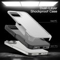 thumbnail image 2 of KOMI Designed for iPhone 16e Case, [with Screen Protector] [Military Grade Drop Protection] Heavy Duty Full-Body Shockproof Phone Case, White (PC) + Grey (TPU), 2 of 5