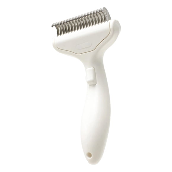 Pet Supplies Grooming Brush for Cats and Dogs Self Cleaning Metal Comb Detangling and Dematting Tool with One Click Undercoat Removal
