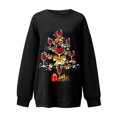 thumbnail image 4 of EGNMCR Chandail en Molleton de Noël Mode Femme Manches Longues Col Rond Imprimé de Noël Haut Ample Blouse Chandails en Molleton, 4 of 5