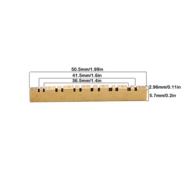 Bass Guitar Top Nut Universal Music Playing String Nuts Maintenance Accessory Instrument Metal String Roller Spare Part Replace Components 12 strings