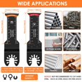 thumbnail image 3 of Hongkaii 12Pcs Extra Long Oscillating Saw Blades, Curved Edge Bi-Metal Oscillating Multitool Blade, Japanese Teeth Multitool Blades, Oscillating Tool Blade, Multitool Blades Precise Cut AZ725-32780, 3 of 7