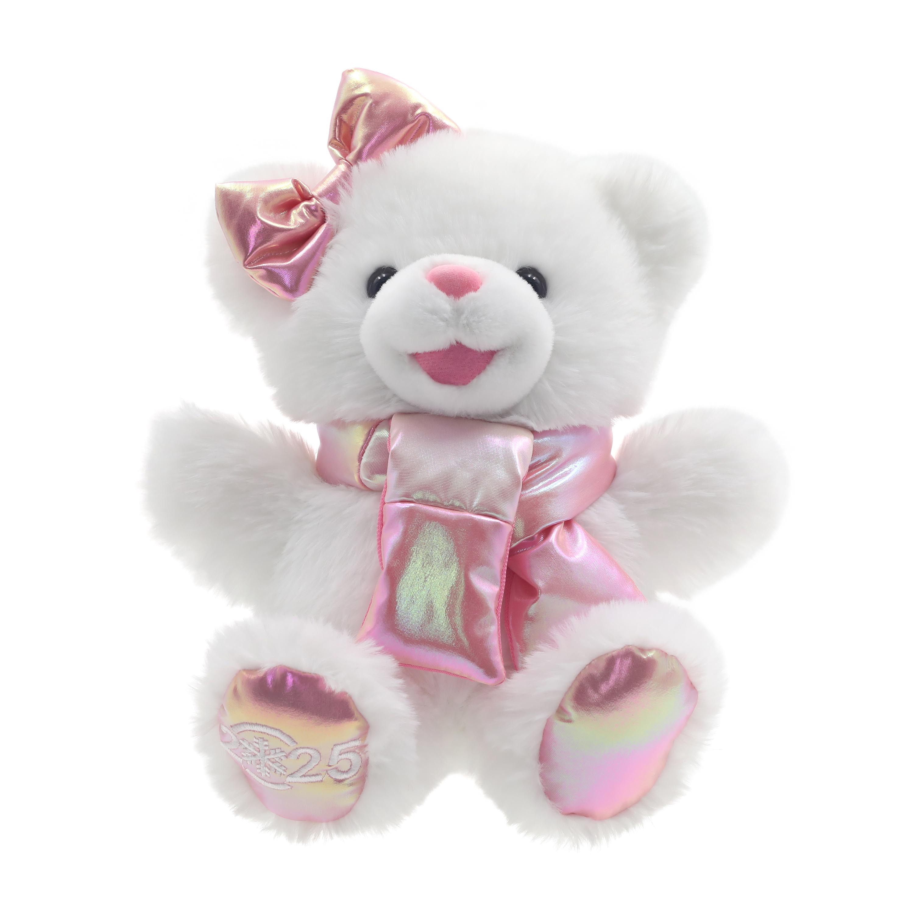 MEDIUM SNOWFLAKE TEDDY PINK GIRL