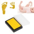 thumbnail image 4 of Tampon Encreur pour Empreintes de Bébé, Tampon Encreur Réutilisable et Significatif avec Papier pour Bébés Encre Jaune, 4 of 8