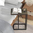 thumbnail image 4 of Costway Table d'Appoint en Forme de C Table de Canapé Industrielle avec Cadre en Métal Robuste Gris, 4 of 9