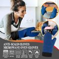 thumbnail image 1 of Oleegame 1 Pce Gants de Cuisine en Silicone pour Four à Micro-Ondes Tapis de Casserole Isolation Protection Bleu, 1 of 9