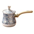 thumbnail image 1 of 720ml Turkish Coffee Pot Stovetop Coffee Maker with Long Wooden Handle Stainless Steel, 1 of 6