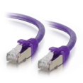 thumbnail image 1 of Câble de Réseau Ethernet Cat6 de 12 Pi Sans Accroc avec Blindage-STP - Violet, 1 of 1