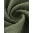 thumbnail image 4 of Innerwin Dresses Crew Neck Ladies Dress Beach Solid Color Loose Sundress Dark Green 2XL, 4 of 5