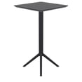 thumbnail image 4 of Sky Table de Bar Carré Pliant de 24 Pouces, Fini Noir, 4 of 8