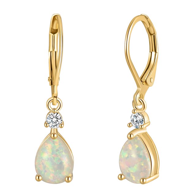 Unatoiry Lightweight Tear Drop Earring Bohemian Style And Trendy Fashionable Plated Color Tear Drop Earring gold 1Set