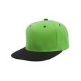 thumbnail image 1 of Top Headwear Flat Bill Adjustable Snapback Cap - Green/Black, 1 of 2