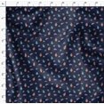 thumbnail image 4 of Soimoi Blue Heavy Canvas Fabric Insect Print Fabric by The Yard 58 Inch Wide, 4 of 6