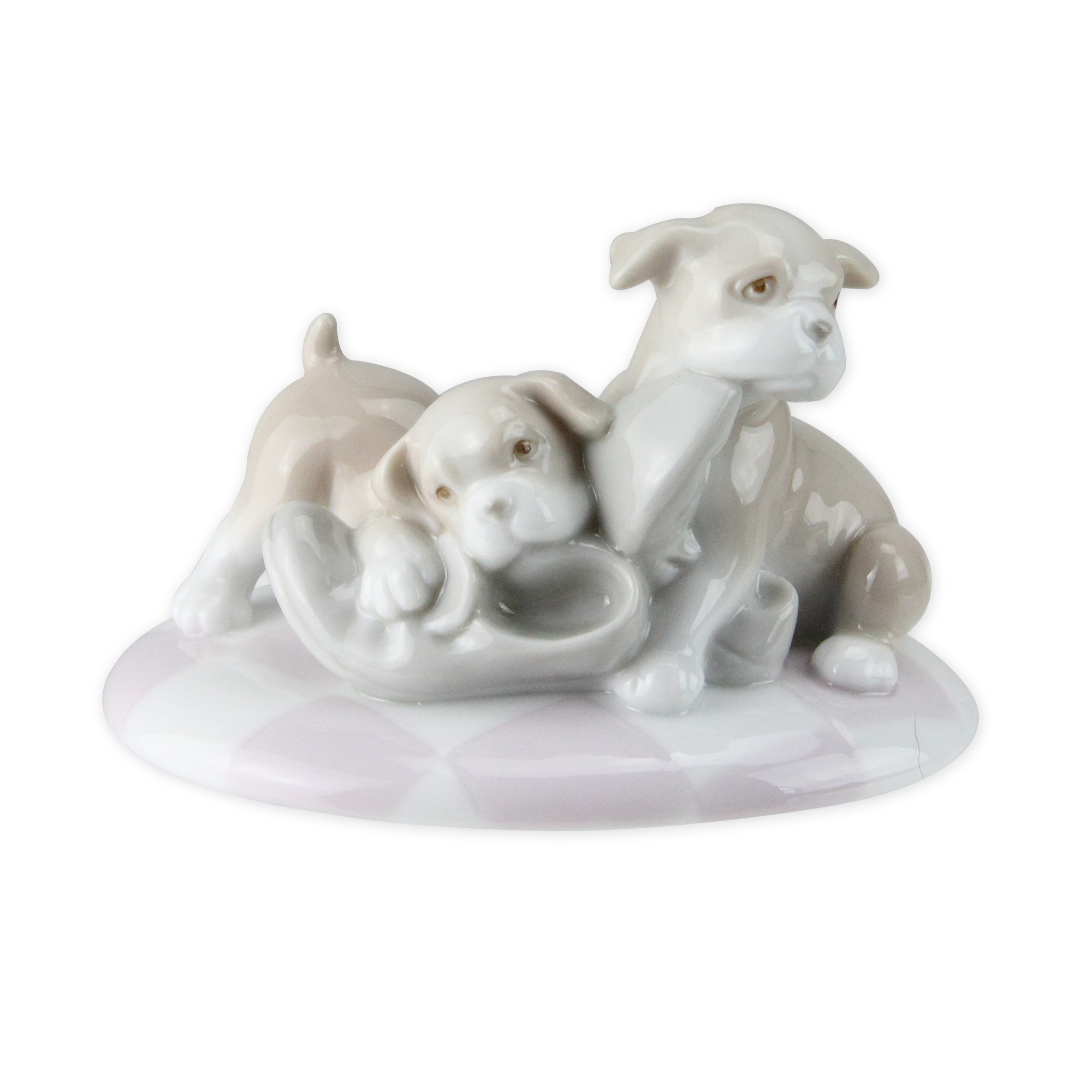 Roman Boxeurs en Porcelaine Peints à la Main Valencia Jouant avec des Chaussures #47059