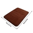 thumbnail image 3 of YoGold Memory Foam Bath Mat, 24" x 16", Ultra Soft and Non-Slip Bathroom Rugs, Water Absorbent And Machine Washable Bath Rug for Bathroom, Shower, And Tub Coffee, 3 of 3