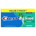 thumbnail image 3 of Crest Complete Whitening Plus Scope Toothpaste, Minty Fresh, 3 x 120 mL, 3 of 11