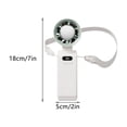 thumbnail image 5 of weibbin Portable Handheld Fan with Fully Transparent Body Colorful LED Lanyard 3 Wind Speeds Night Light USB Rechargeable for Travel Beach, 5 of 5