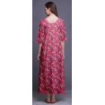 thumbnail image 3 of Bimba Robe de Nuit Maxi Pink Bird Floral & Paradise Whydah pour Femmes, d'Été, Imprimée XXX-Large, 3 of 5