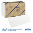 thumbnail image 2 of Scott C Fold Paper Towels (01510) with Fast-Drying Absorbency Pockets, 12 Packs/Case, 200 C Fold Towels/Pack, 2 of 6