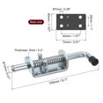 thumbnail image 2 of Unique Bargains Barrel Bolt Latch, 1 Pack 12x155mm - Carbon Steel Galvanized Spring Loaded Gate Latch Pin for Door (Silver), 2 of 5