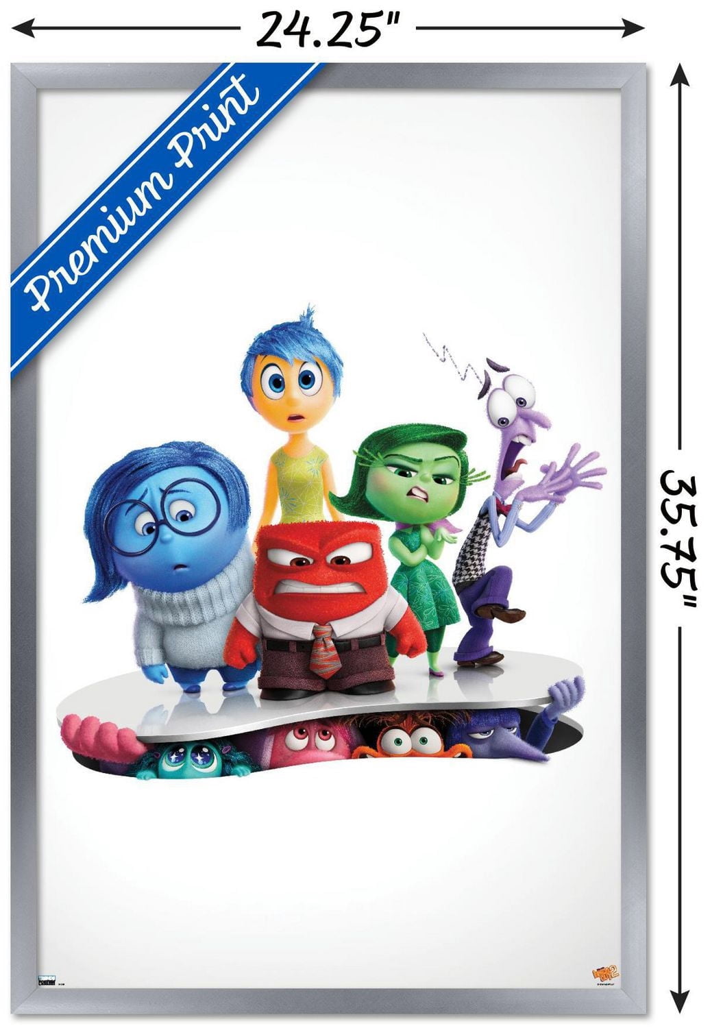Disney Inside Out 2 - One Sheet Wall Poster, 14.725" x 22.375" Framed