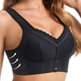 thumbnail image 2 of MIASHUI Bras for Women Front Side Buckle Lace Edge without Steel Ring Movement Seamless Gathering Adjustment Yoga Sleep Large Bra, 2 of 5