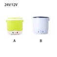 thumbnail image 3 of Car Rice Cooker Mini Cooking Tools 24V Multifunctional 1L Soup Electric Heater Travel Truck Lunchbox Food Appliance Machine 12V 12V/White, 3 of 9