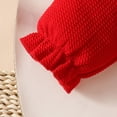 thumbnail image 4 of Splozh Ensemble de Danse pour Tout-Petit, Robe Sans Manches à Imprimé Floral Mignonne avec Nœud pour Fille Tout-Petit et Cardigan à Volants, Ensemble d'Été 2 Pcs Rouge, 2-3 Ans, 4 of 6