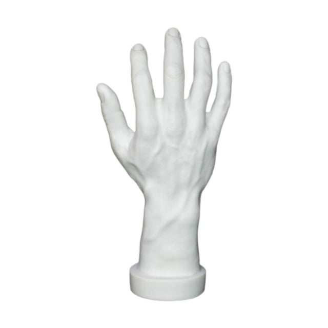Bunblic Hand Model Jokes Toy Lifelike,Photo Props,Fake Hand Mannequin Hand for Cosplay Decoration Jewelry Display Party Nail Training White