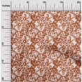 thumbnail image 2 of oneOone Cotton Poplin Rust Brown Fabric Abstract Sewing Material Print Fabric By The Yard 42 Inch Wide, 2 of 5
