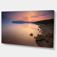 thumbnail image 2 of Beautiful Sunrise over Tranquil Sea - Seashore Canvas Art Print, 2 of 4