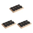 thumbnail image 1 of kurtrusly Wood Earring Card Holder w/ Tray Jewelry Display for Accessory 8 Pair Black 3Set, 1 of 6