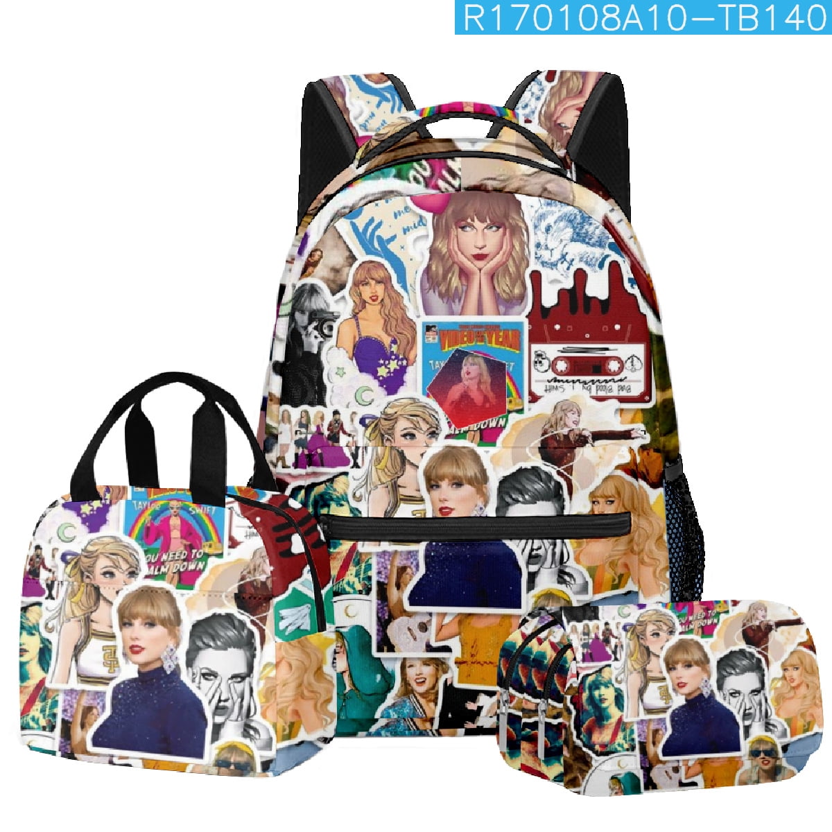 Music Lovers Backpack, Large Capacity School Bag Boy And Girl School Bag Three Piece SetSinKeeU