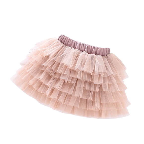 Splozh Tutu de Ballet pour Filles Tout-Petits Enfants Tutu en Tulle Uni Jupe à Volants Jupe de Princesse Jupe de Fête Jupe Superposée pour Petites Filles Kaki, 3-4 Ans
