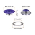 thumbnail image 2 of Unique Bargains 100PCS Grommets Eyelets 2/5 Inch (10mm) ID Hole Metal Self Backing Eyelet with Washers for Leather Purple, 2 of 7