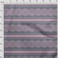 thumbnail image 3 of oneOone Viscose Chiffon Fabric Leaves & Floral Block Printed Fabric 1 Yard 42 Inch Wide, 3 of 4