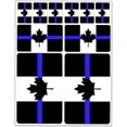 thumbnail image 1 of 10 x Vinyl Stickers Set Decals Canada Canadian National Thin Blue Line Flag Car Motorcycle Helmet D 42, 1 of 2