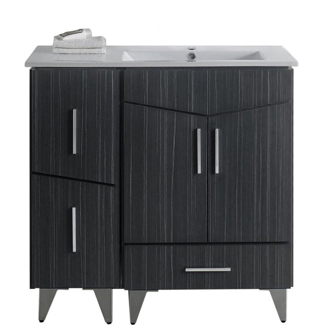 Imaginations Américaines 35,5 pouces W Vanity Set Gris