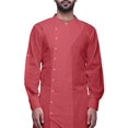 thumbnail image 4 of Atasi Solid Designer Long Kurta Shirt Asymmetric Cut Full Sleeve Kurta For Men-XXXX-Large, 4 of 6
