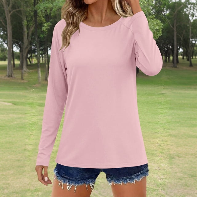 Ailaofu Women's Sun Shirts Protection Rash Guard Long Sleeve Swim Shirts Quick Dry Lightweight Workout Tops
