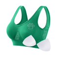 thumbnail image 2 of Women's Rhinestone Sports Bra - Hollow Back Design w/ Wide Strap Support | Anti-Sagging Wireless Bra for Workouts & Mature Figures, 2 of 4