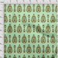 thumbnail image 3 of oneOone Polyester Lycra Fabric Leaves & Floral Ethnic Printed Craft Fabric BTY 56 Inches Wide, 3 of 4