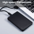 thumbnail image 3 of Graflsoa Boîtier SATA HDD/SSD USB 3.1 Type-C 2,5 Pouces - Installation Sans Outils, Boîtier ABS, Conception Compacte et Légère (Inclut Câble et Adaptateur), 3 of 5