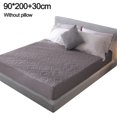 thumbnail image 2 of Mattress Protector Grey,Fitted Sheet Moisture Protection Waterproof Bed Pads Cotton Mattress Topper Silent Suitable for Box Spring Bed, 2 of 5