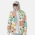 thumbnail image 2 of Lsque Racket and Tennis Ball Pattern UPF 50+ Lightweight Sun Protection Men's Women's Long Sleeve Shirt, Hoodie Performance -XX-Large, 2 of 7