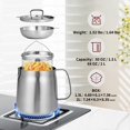 thumbnail image 2 of 68oz 304 Stainless Steel Deep Fryer Pot with Bask, 2 of 9