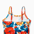 thumbnail image 4 of PatPat Family Matching Floral Panel T-Shirt and Ruched Drawstring Side Bodycon Strap Dress Sets, 4 of 5