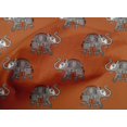 thumbnail image 4 of oneOone Cotton Poplin Fabric Elephant Block Print Fabric By The Yard 42 Inch Wide, 4 of 4