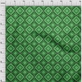 thumbnail image 4 of oneOone Cotton Poplin Green Fabric Geometric Sewing Material Print Fabric By The Yard 42 Inch Wide, 4 of 5